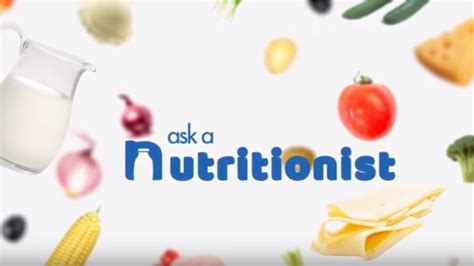 youtube nutritionist|Welcome to Ask a Nutritionist